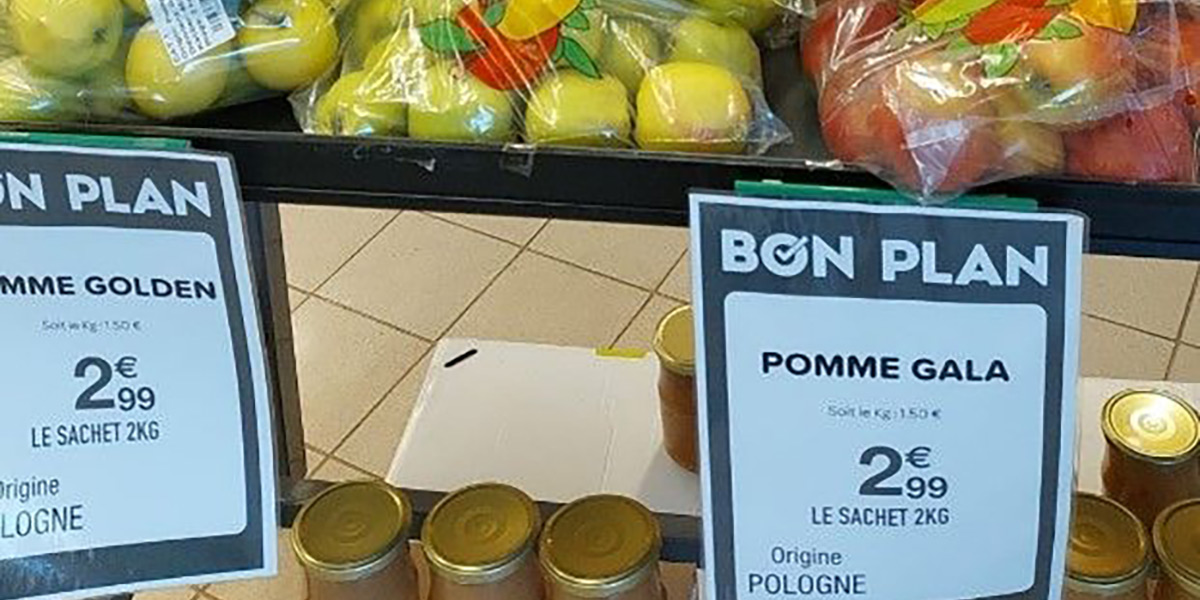 Mele, i produttori francesi contro Carrefour